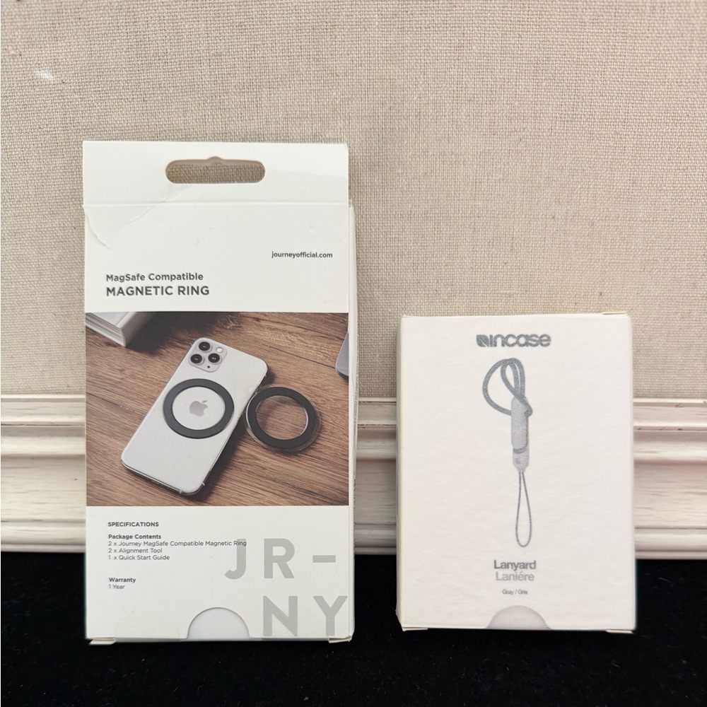 Journey Magnetic Ring - Twin Pack adds Magsafe compatibilty & lanyard -NIB